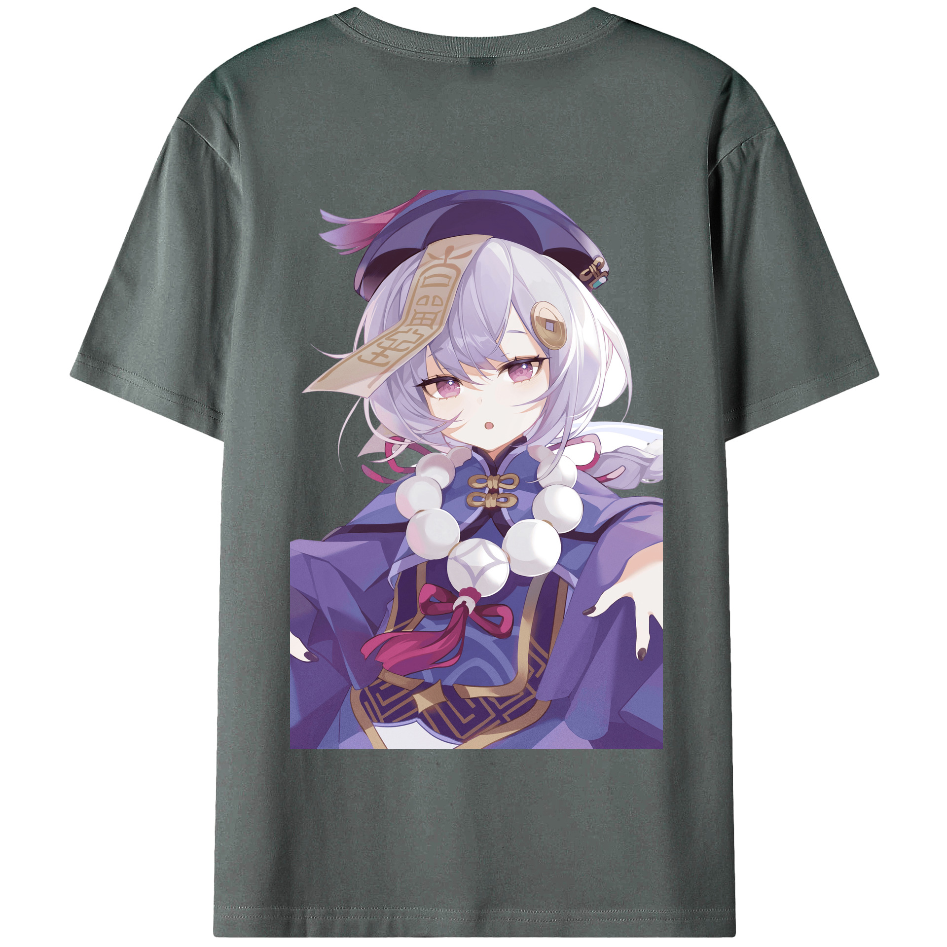 げんし神 七七 なな  genshin Nana 綿100％半袖Tシャツ（背面プリント）